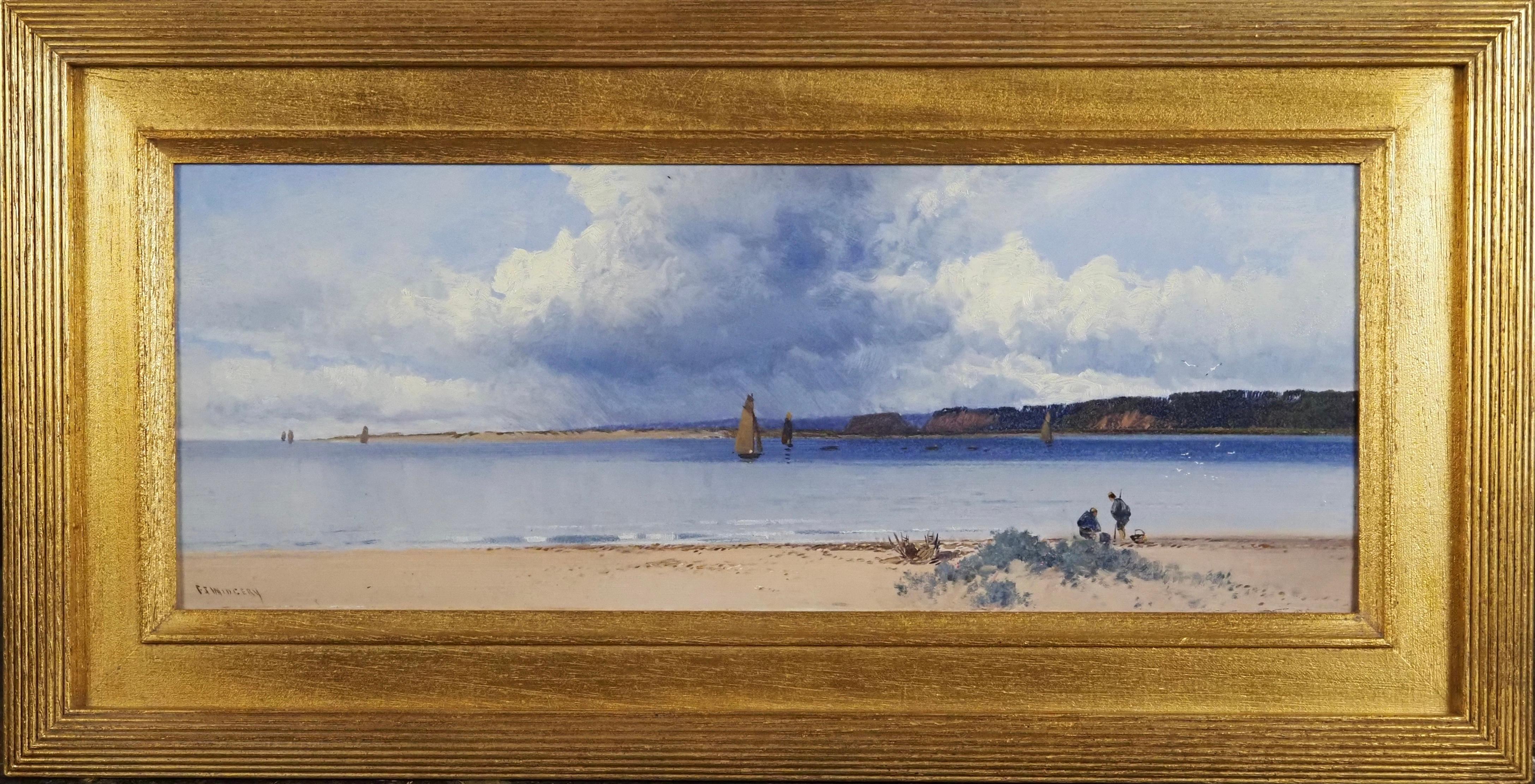 Frederick Widgery Landscape Painting - Dawlish Warren from the Exmouth Shore