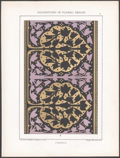 Suggestions in Floral Design, Frederick Hulme, 19th century chromolithograph