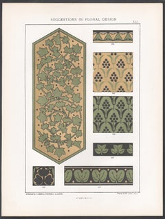 Suggestions in Floral Design, Frederick Hulme, 19th century chromolithograph