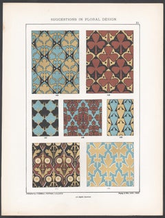 Suggestions in Floral Design, Frederick Hulme, 19th century chromolithograph
