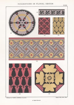 Suggestions in Floral Design, Frederick Hulme, 19th century chromolithograph