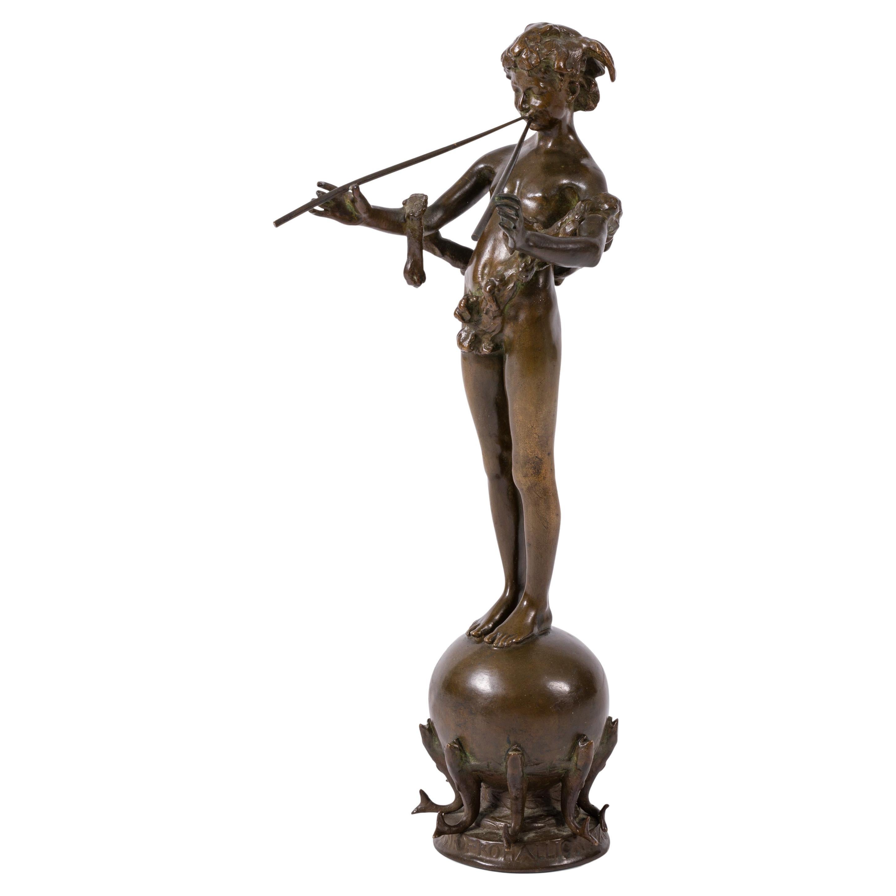 Frederick William MacMonnies Bronze „Pan of Rohallion“, USA 1990er Jahre, entworfen 1890 im Angebot