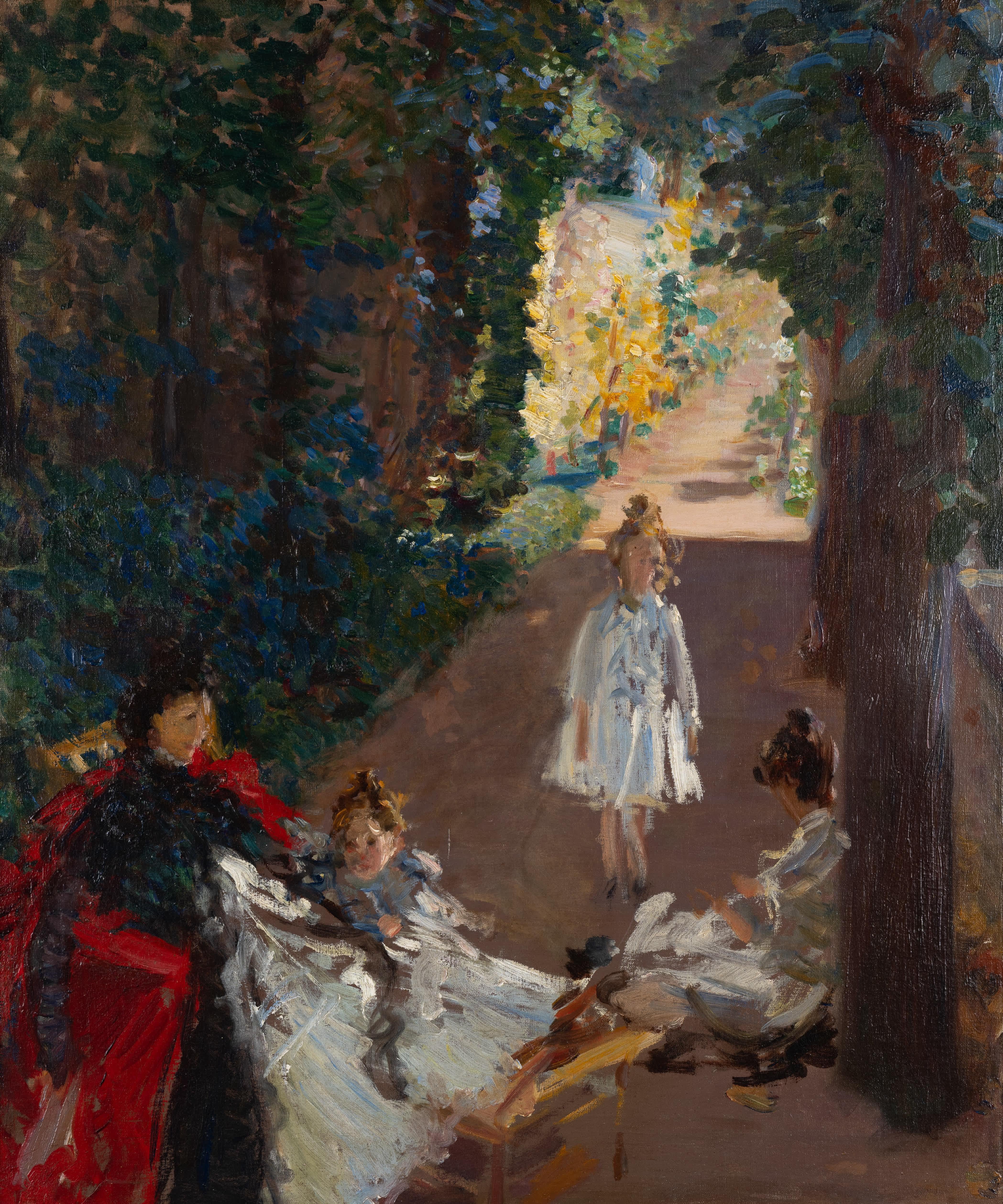 Jardín de Giverny - Painting de Frederick William MacMonnies