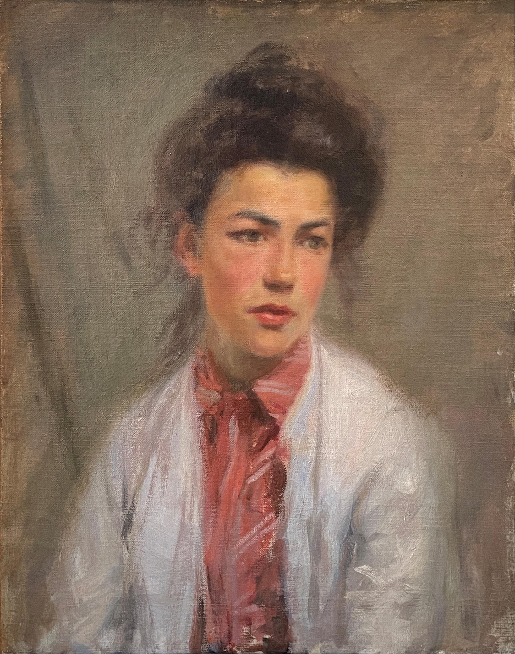 Frederick William MacMonnies
Marion Jones Farquhar, 1905-11
Óleo sobre lienzo
24 x 20 pulgadas

Procedencia:
William Clerk
Colección privada, Nueva York

Literatura:
Mary Smart, Un vuelo con fama: The Life and Art of Frederick MacMonnies, with a