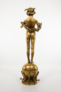 Gold, Pan of Rohallion, Bronze, Sculpture