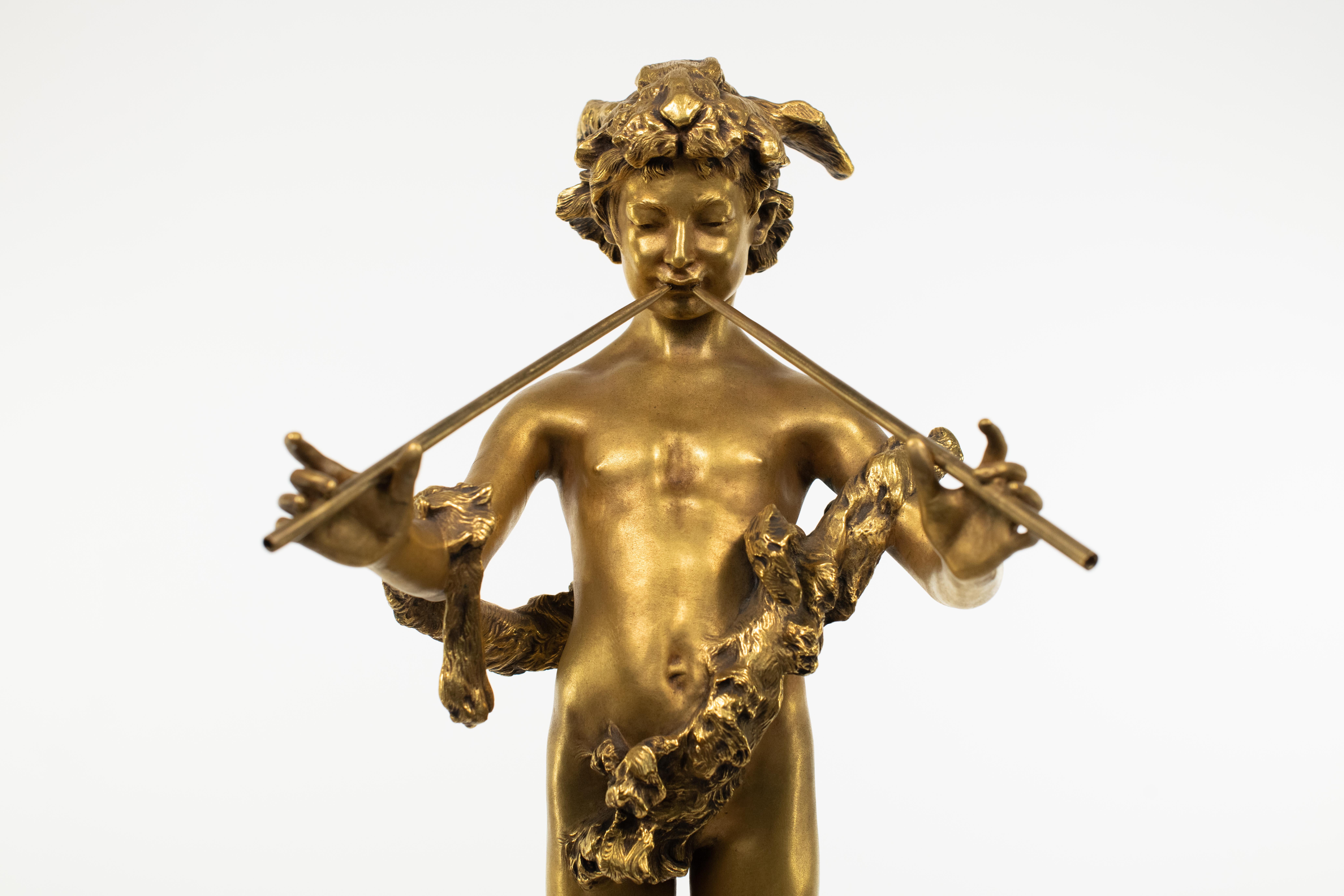 Gold, Pan of Rohallion, Bronze, Sculpture 1
