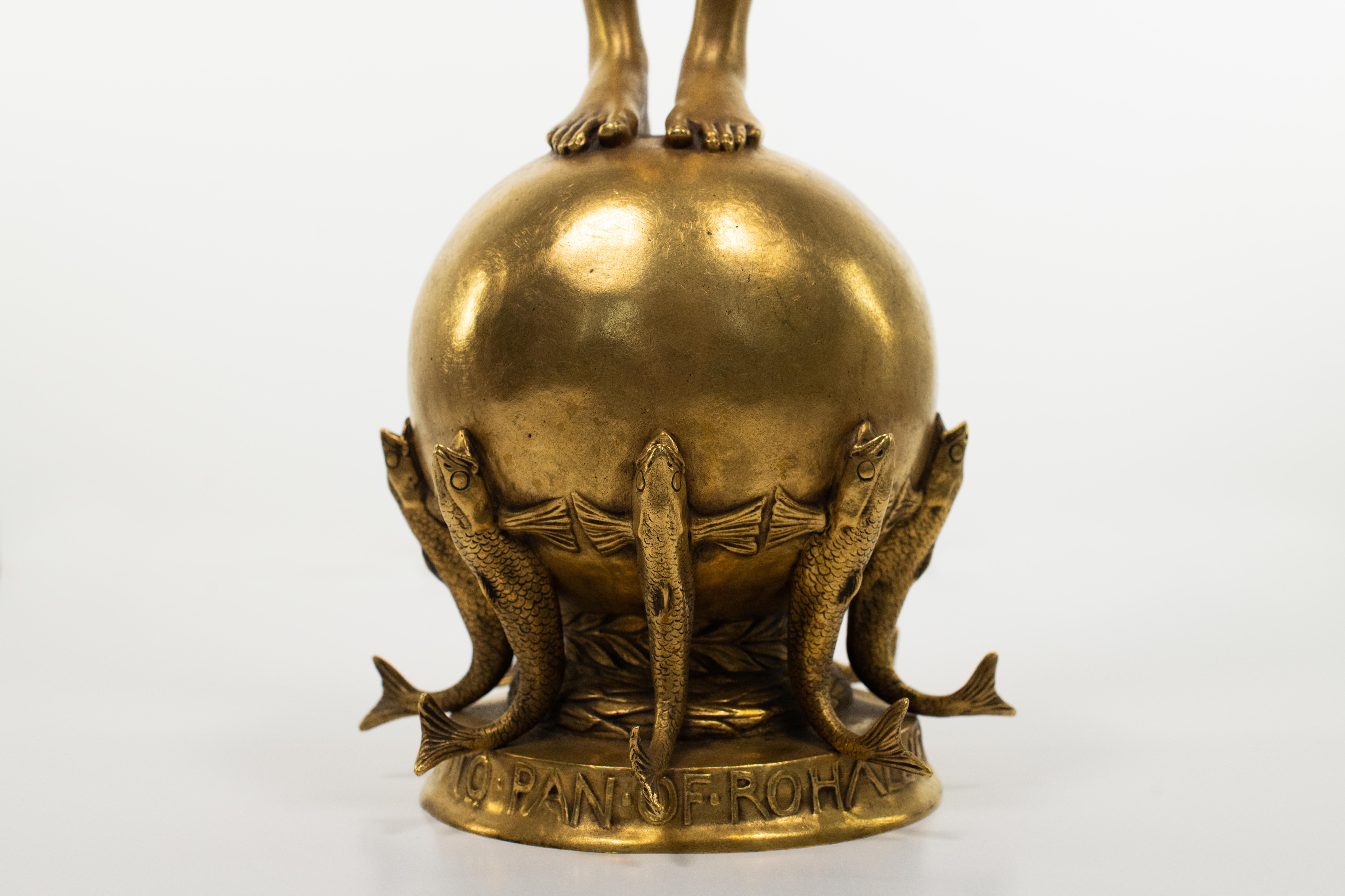 Gold, Pan of Rohallion, Bronze, Sculpture 2