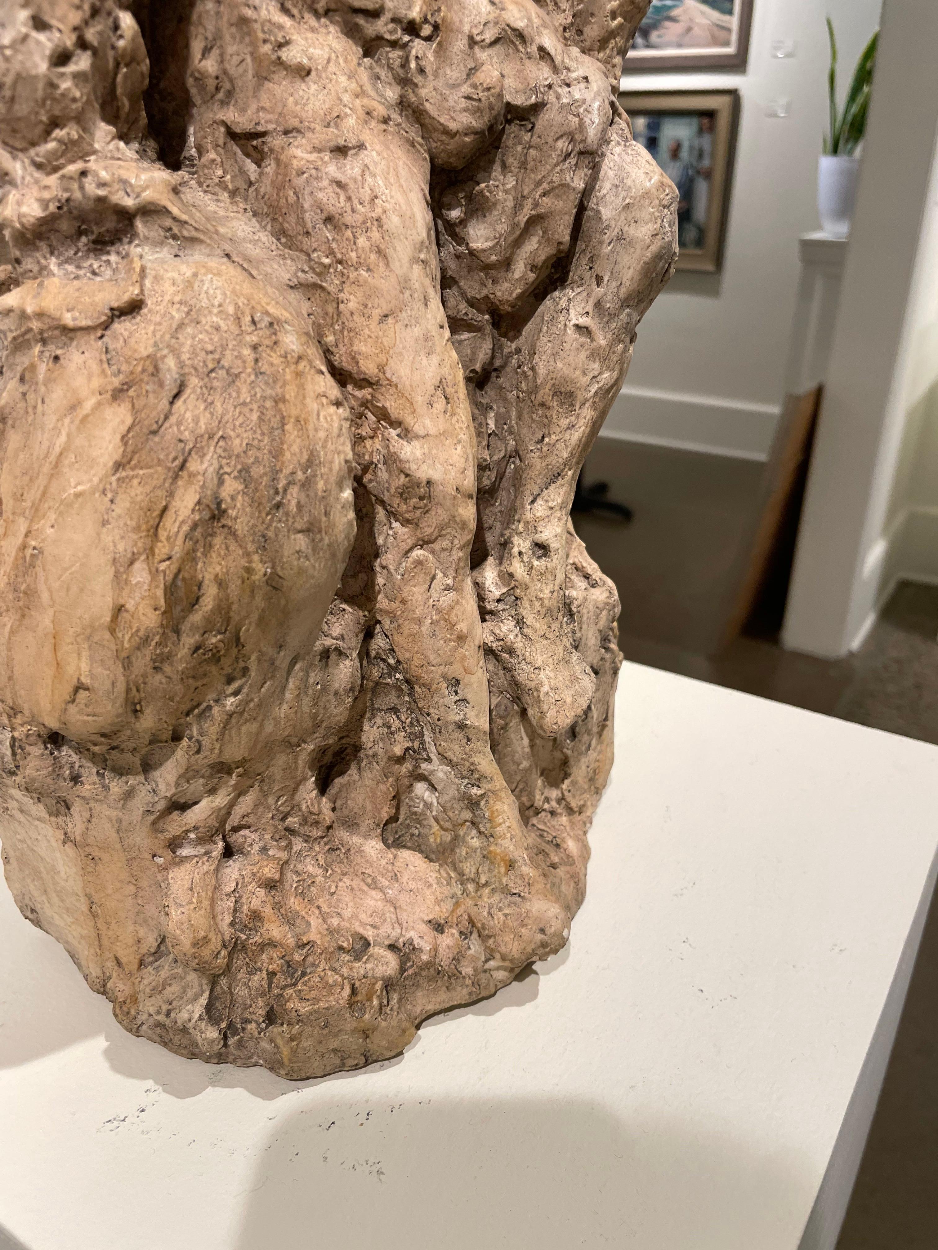 Model Study for Truth Sculpture at NY Public Library of Seated Man For Sale 7