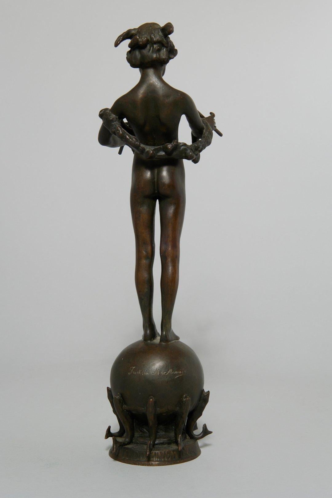 Frederick W. MacMonnies (American, 1863-1937)
Pan of Rohallion, 1889-90 (Garden 22)
Bronze
Signed on base, 'ROMAN BRONZE WORKS NY' at base
14.25 x 4 x 6 inches

A sculptor of classical figures, American-born Frederick MacMonnies had fame in the