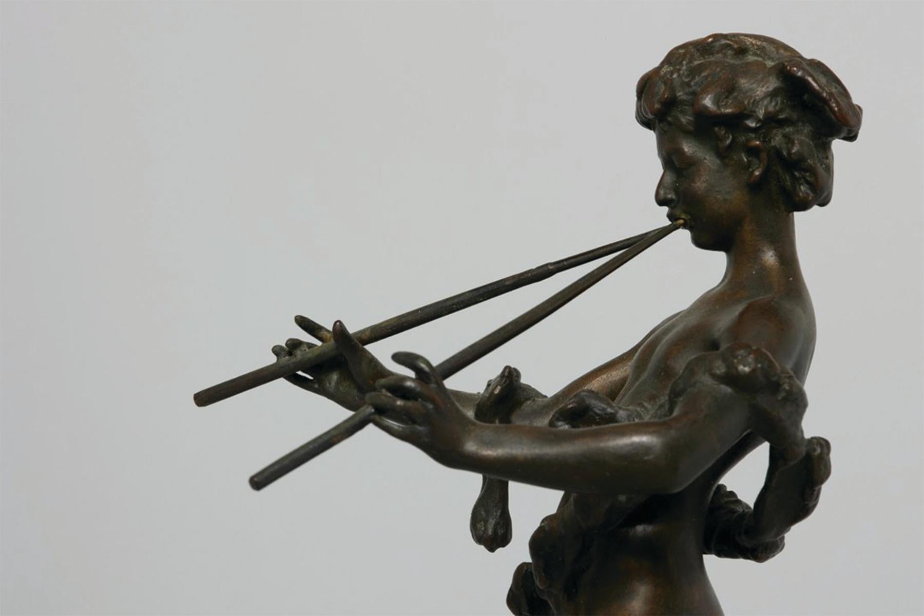 Pan de Rohallion, 1889-90 sculpture classique en bronze en vente 1