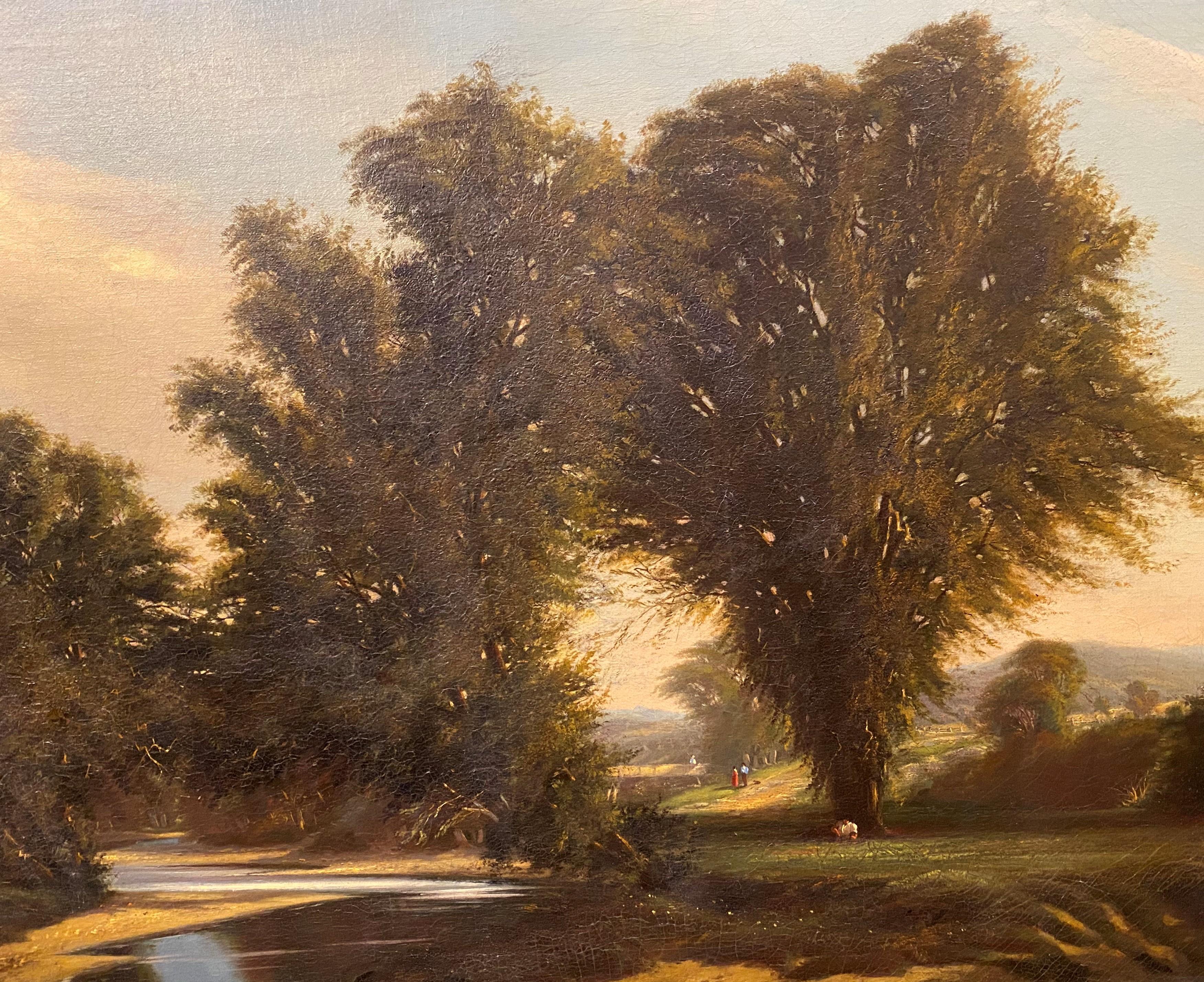 Vista Desde West Campton, New Hampshire - Painting Escuela del río Hudson de Frederick Williams