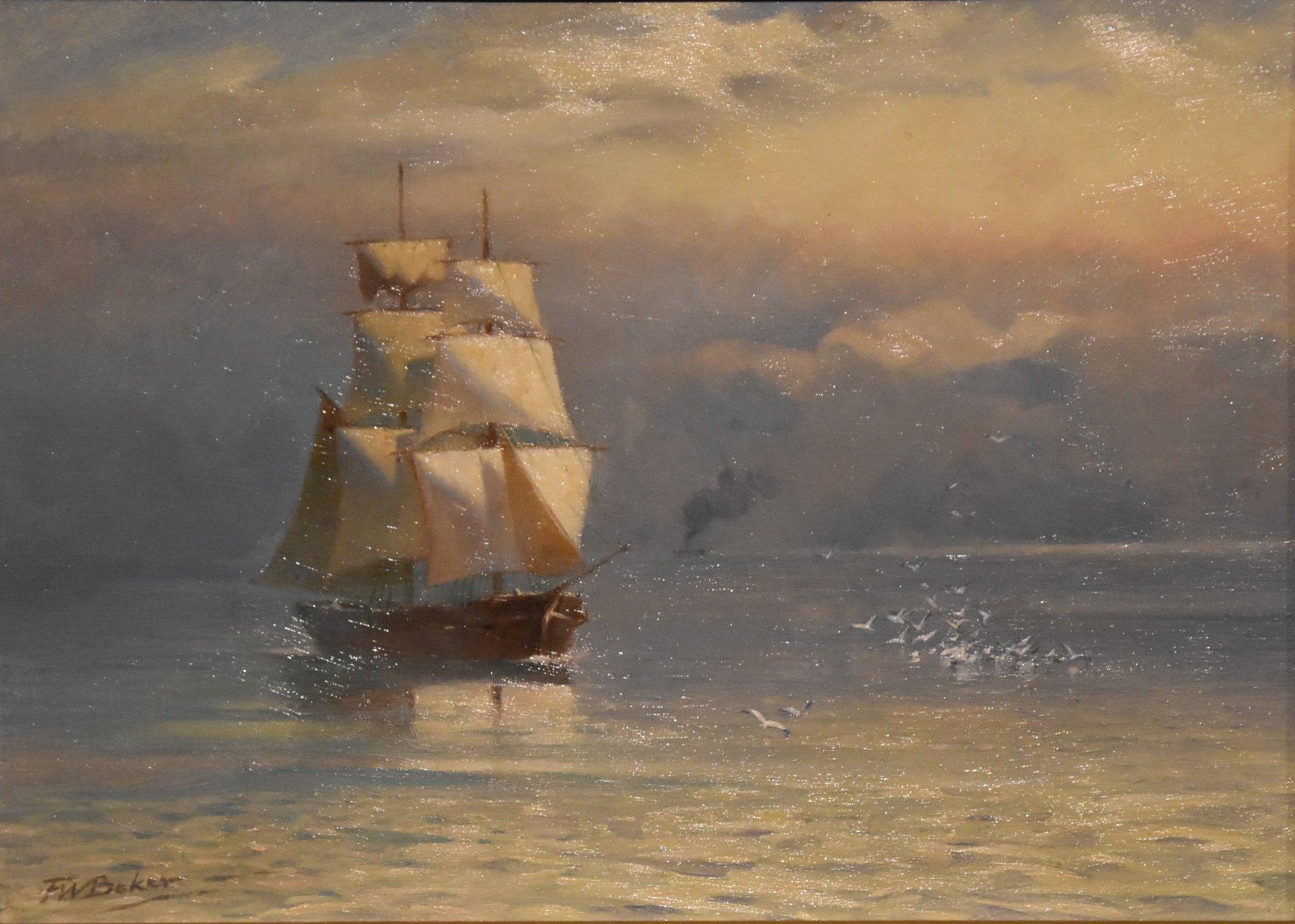 Oil Painting by Frederick Wood Baker 