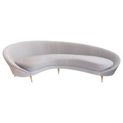 Frederico Munari Curved Sofa, circa 1950