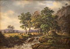 Djupadal in Blekinge, Suède par l'artiste danois Frederik Christian Kiaerskou, 1855