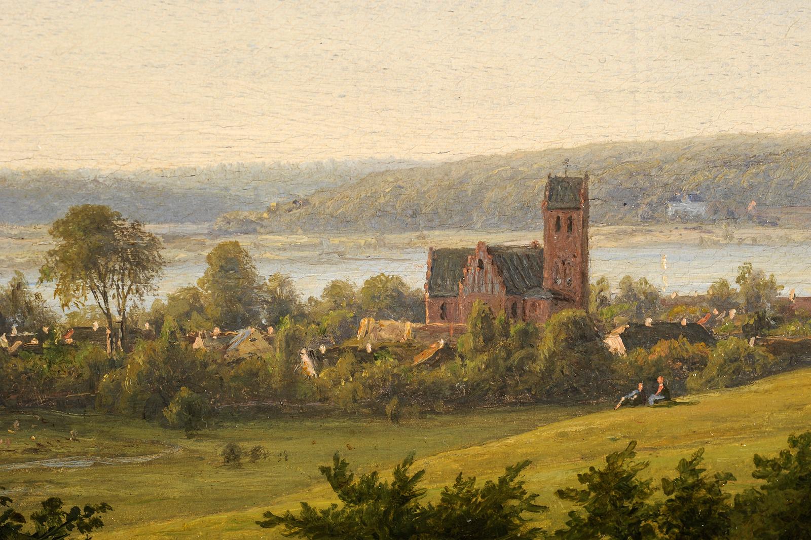 Frederik-Christian KIÆRSCHOU
(Copenhagen, 1805– Copenhagen, 1891)
Landscape of Denmark, probably in Sollerod
Oil on canvas
H. 55 cm; W. 79 cm
Signed and dated lower left - 1867

Kiærschou is a landscape painter who was a student of Eckersberg and