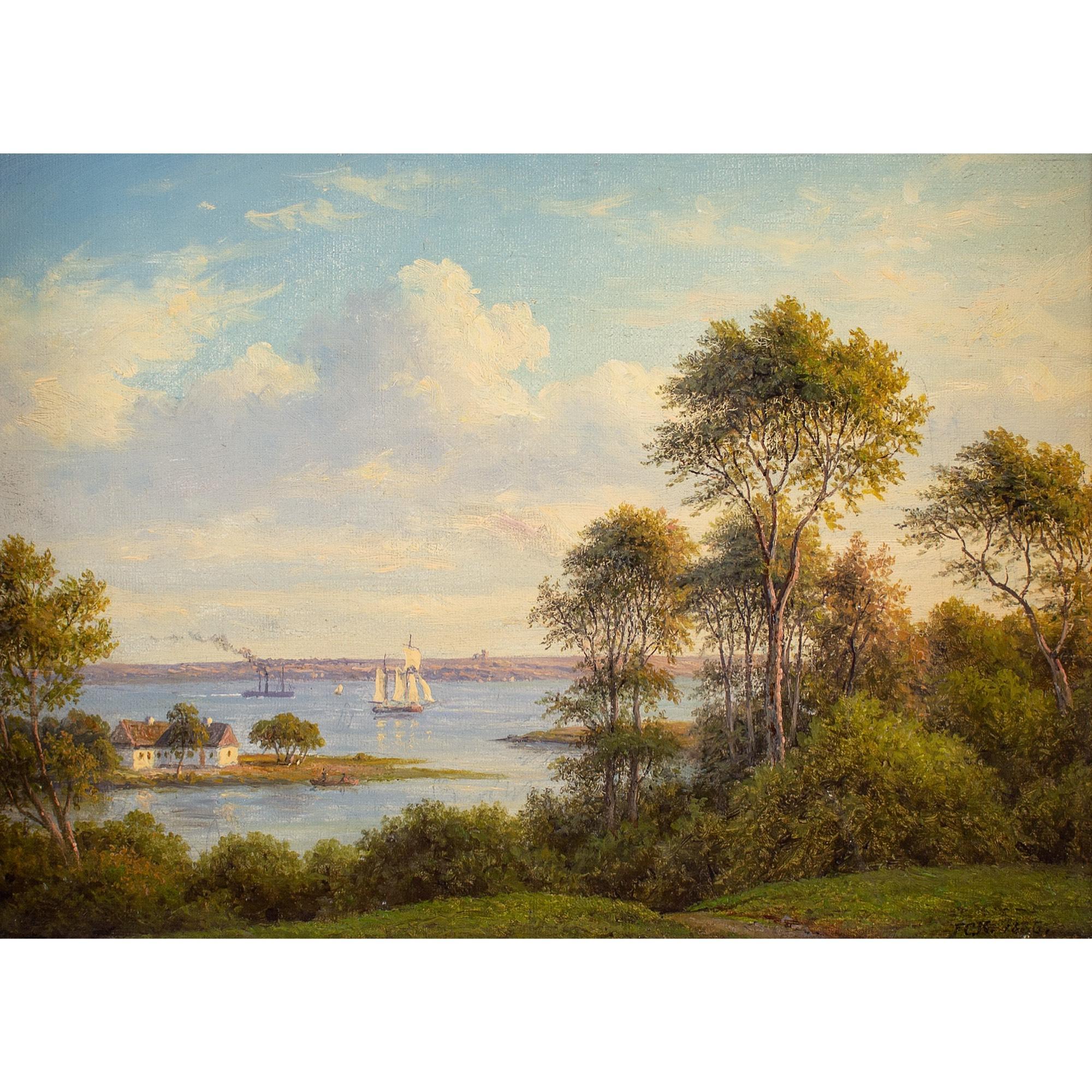 Frederik Christian Kiærskou, Svendborg With A View To Taasinge, Denmark 1