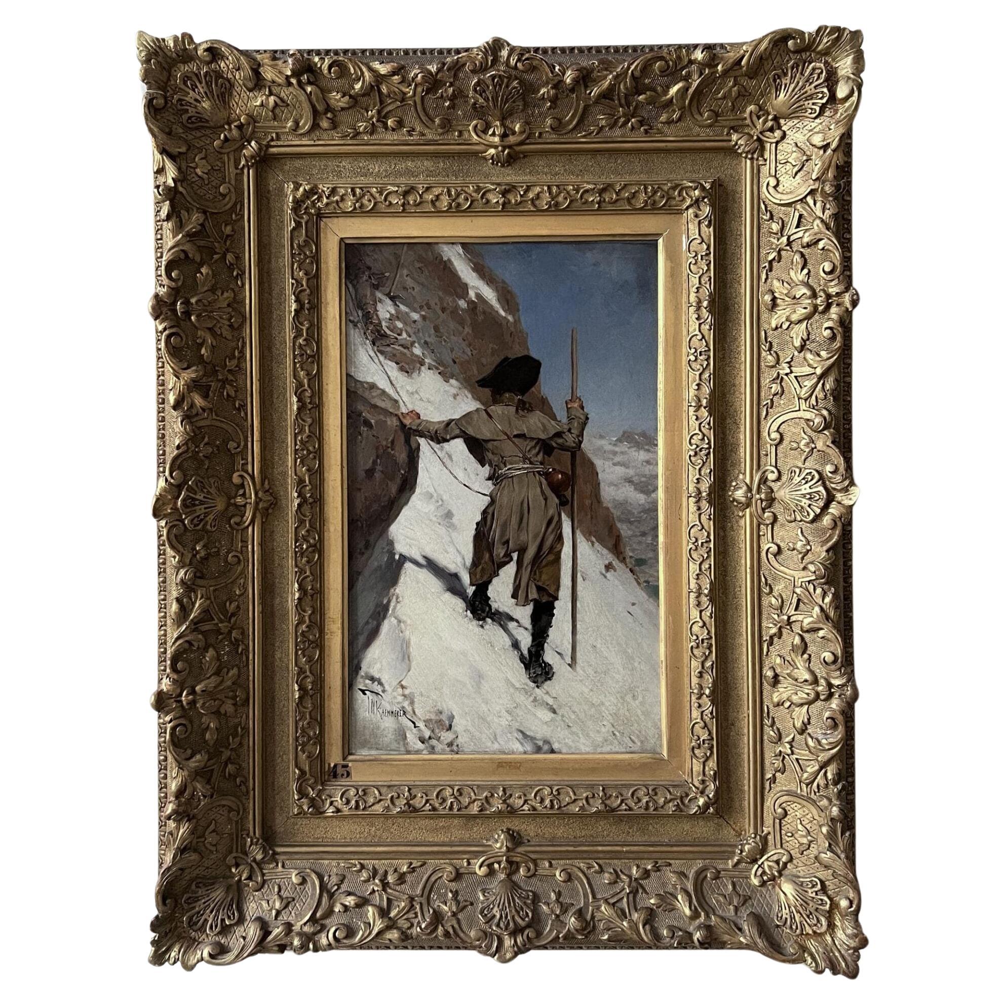 Frederik Hendrik Kaemmerer ‘Mountaineer’ Oil Painting For Sale