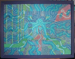 EBOLA, Gemälde, Öl auf Holzplatte