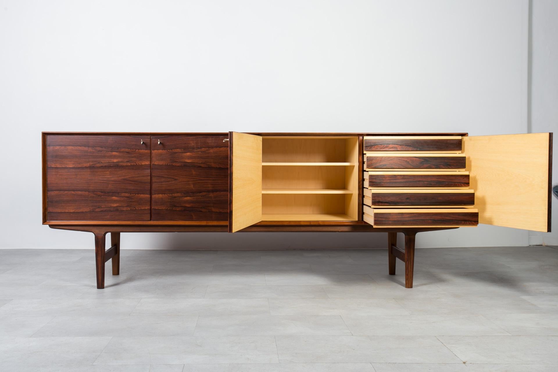 Mid-20th Century Frederik Kayser HERTUG Sideboard for Viken Møbelfabrikk, Norway, 1960s For Sale