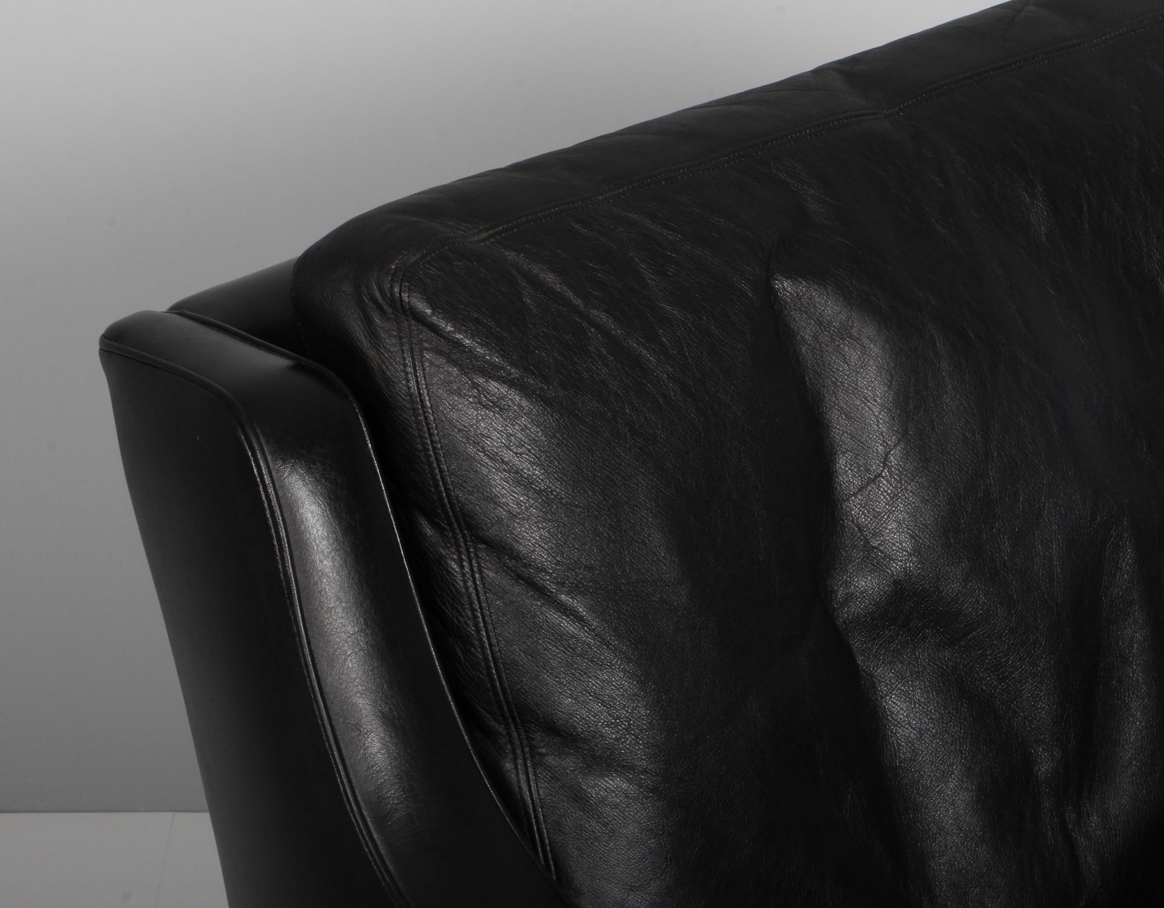 Scandinavian Modern Frederik Kayser Lounge Chair, Rosewood and Leather, Norway