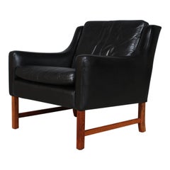 Frederik Kayser Lounge Chair, Rosewood and Leather, Norway