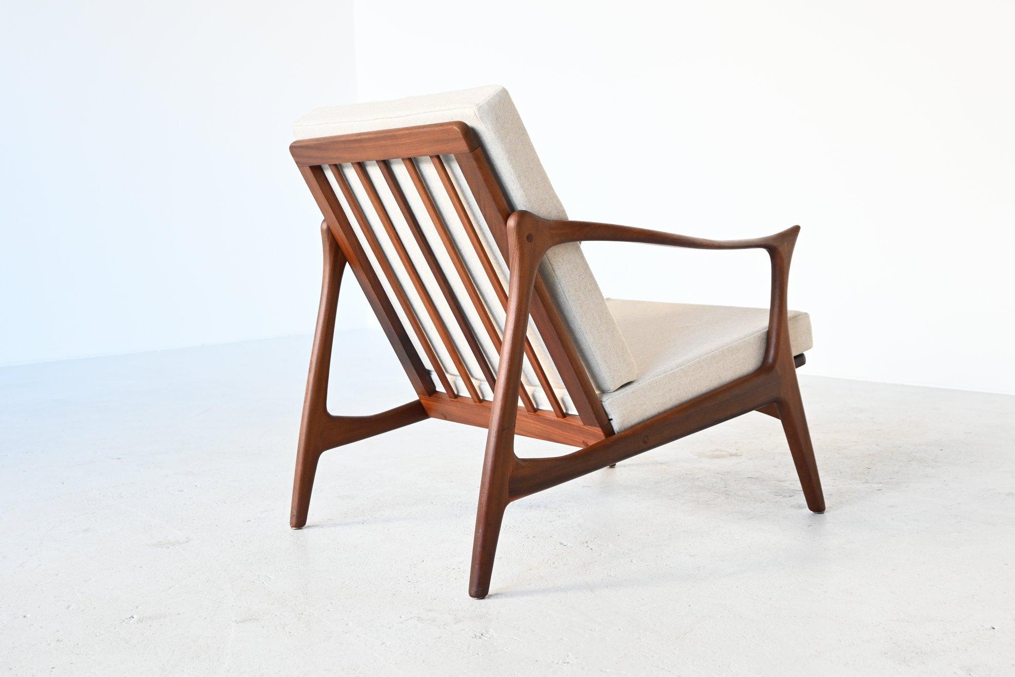 Frederik Kayser Lounge Chair Vatne Mobler, Norway, 1960 In Good Condition In Etten-Leur, NL