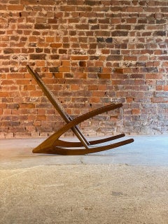 Frederik Kayser Model 599 Teak Rocking Chair, Norway, circa 1960s