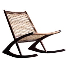 Frederik Kayser Model 599 Teak Rocking Chair, Norway, circa 1960s