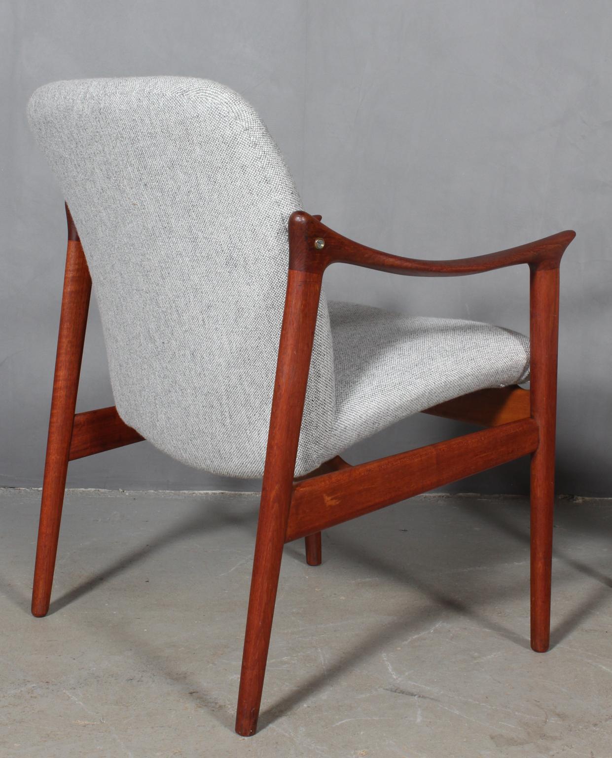 Wool Frederik Kayser Set of Lounge Chairs