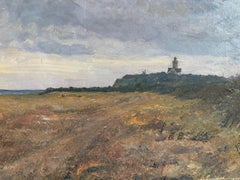 Frederik Larsen-Særsløv: Küstenlandschaft mit Kirche, 1920