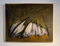 Vintage Encaustic Abstract Untitled Painting 001