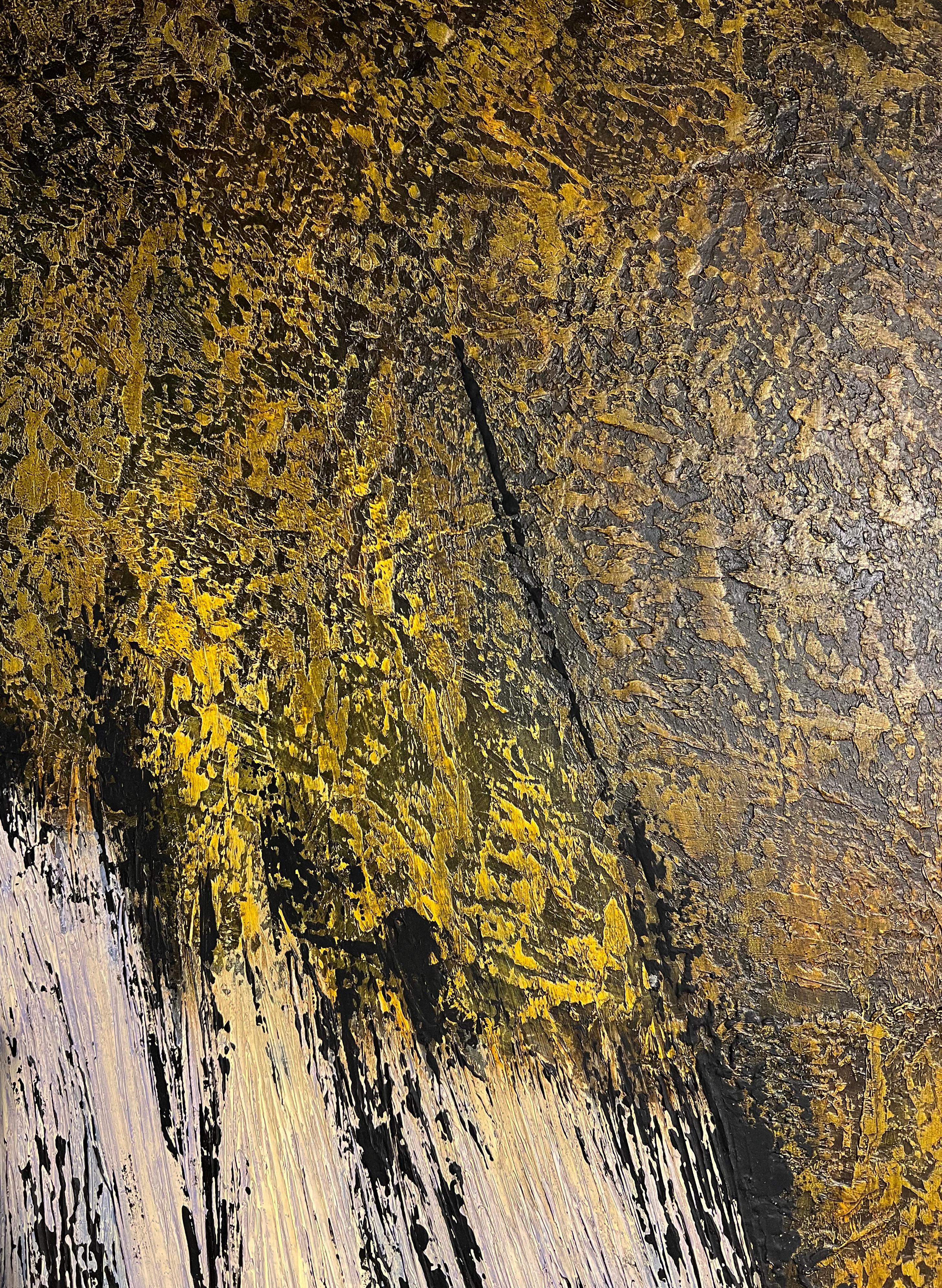 Encaustic Abstract Untitled Painting 001 by Frederik Ottesen For Sale 2