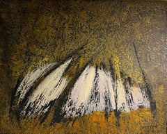 Peinture abstraite à l'encaustique sans titre 001 de Frederik Ottesen
