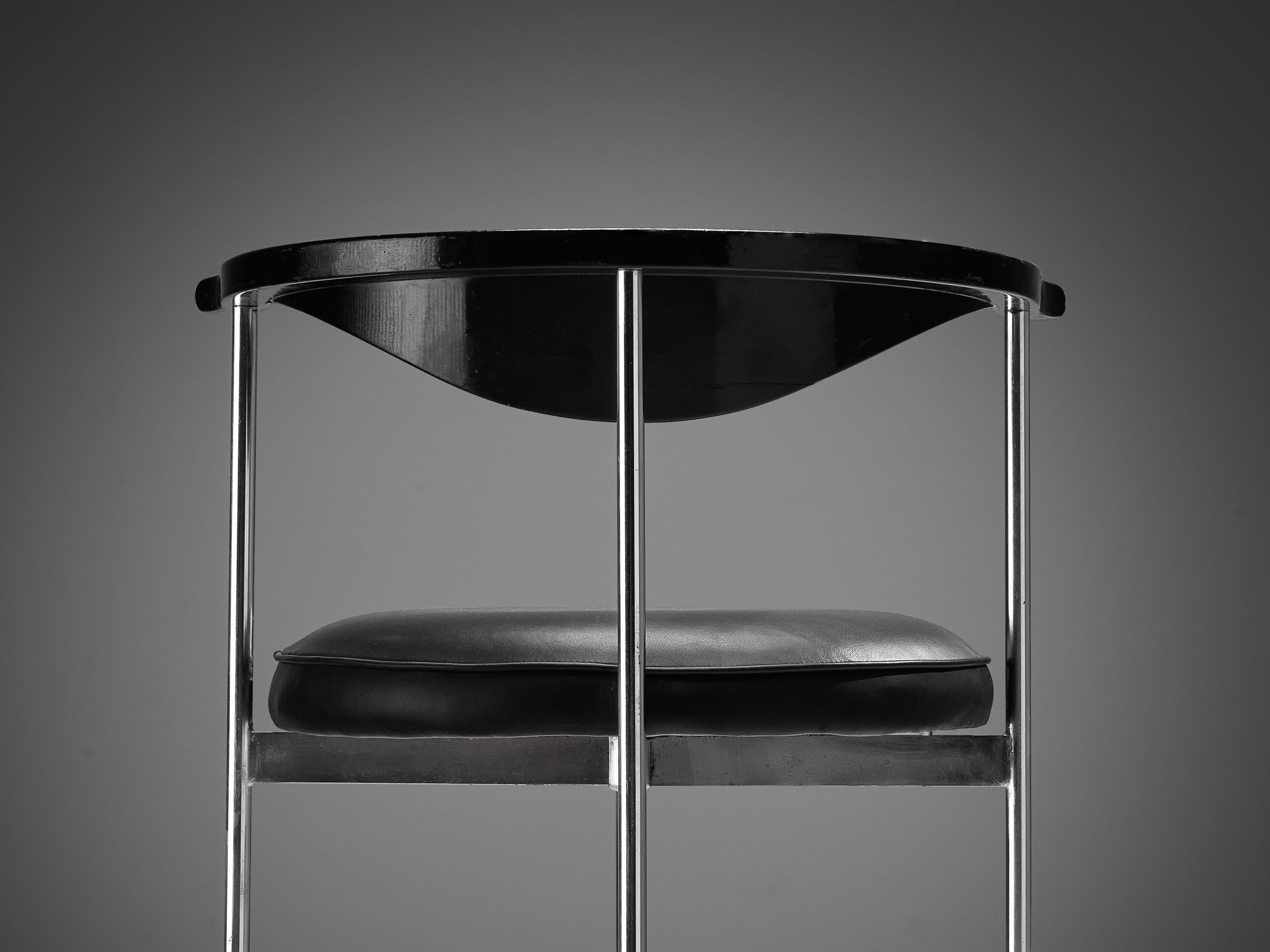Metal Frederik Sieck for Fritz Hansen Chair For Sale