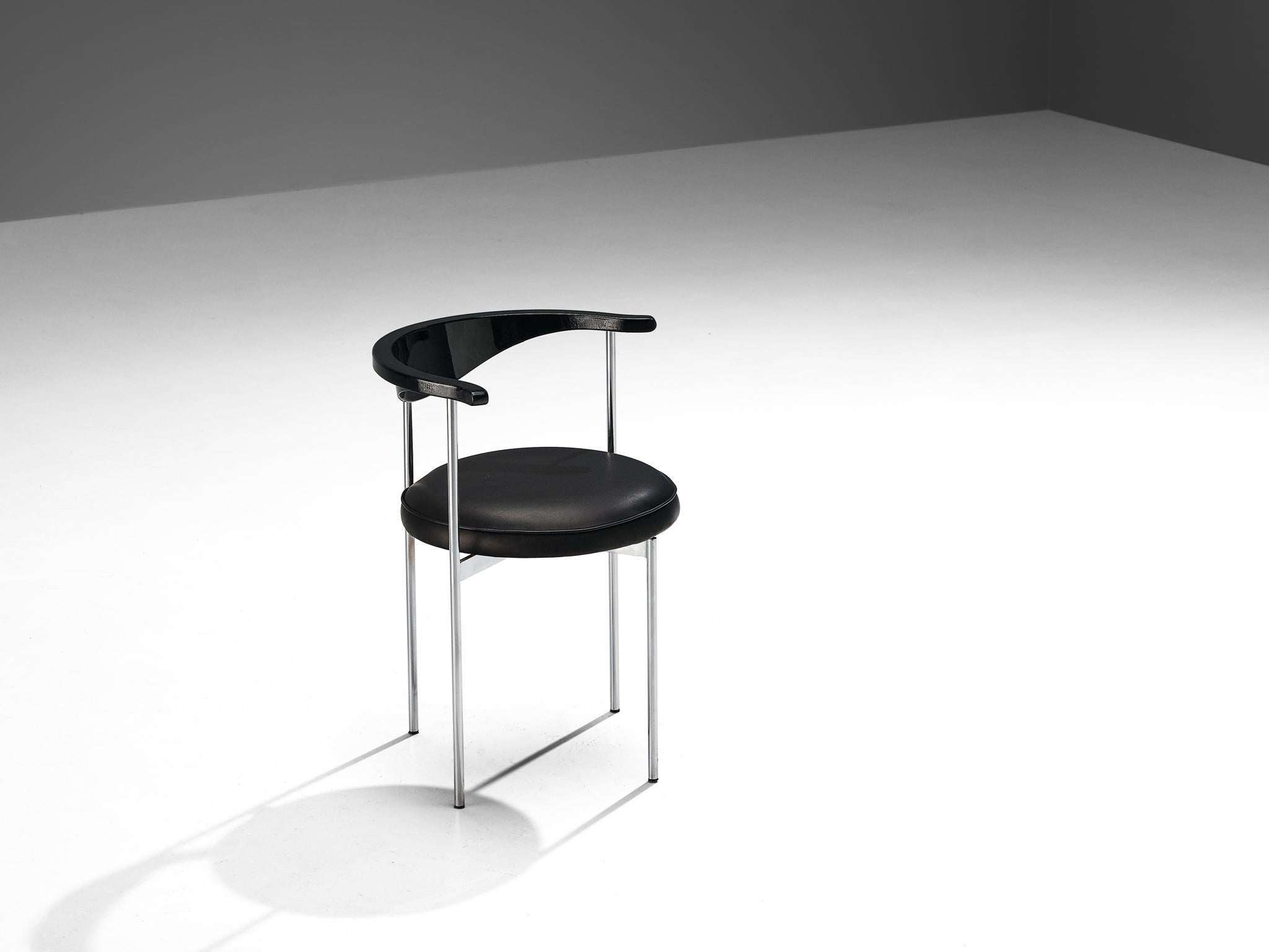 Frederik Sieck para Fritz Hansen Pareja de sillas de comedor Metal en venta