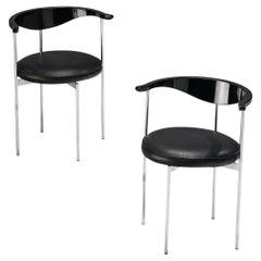 Frederik Sieck for Fritz Hansen Pair of Dining Room Chairs