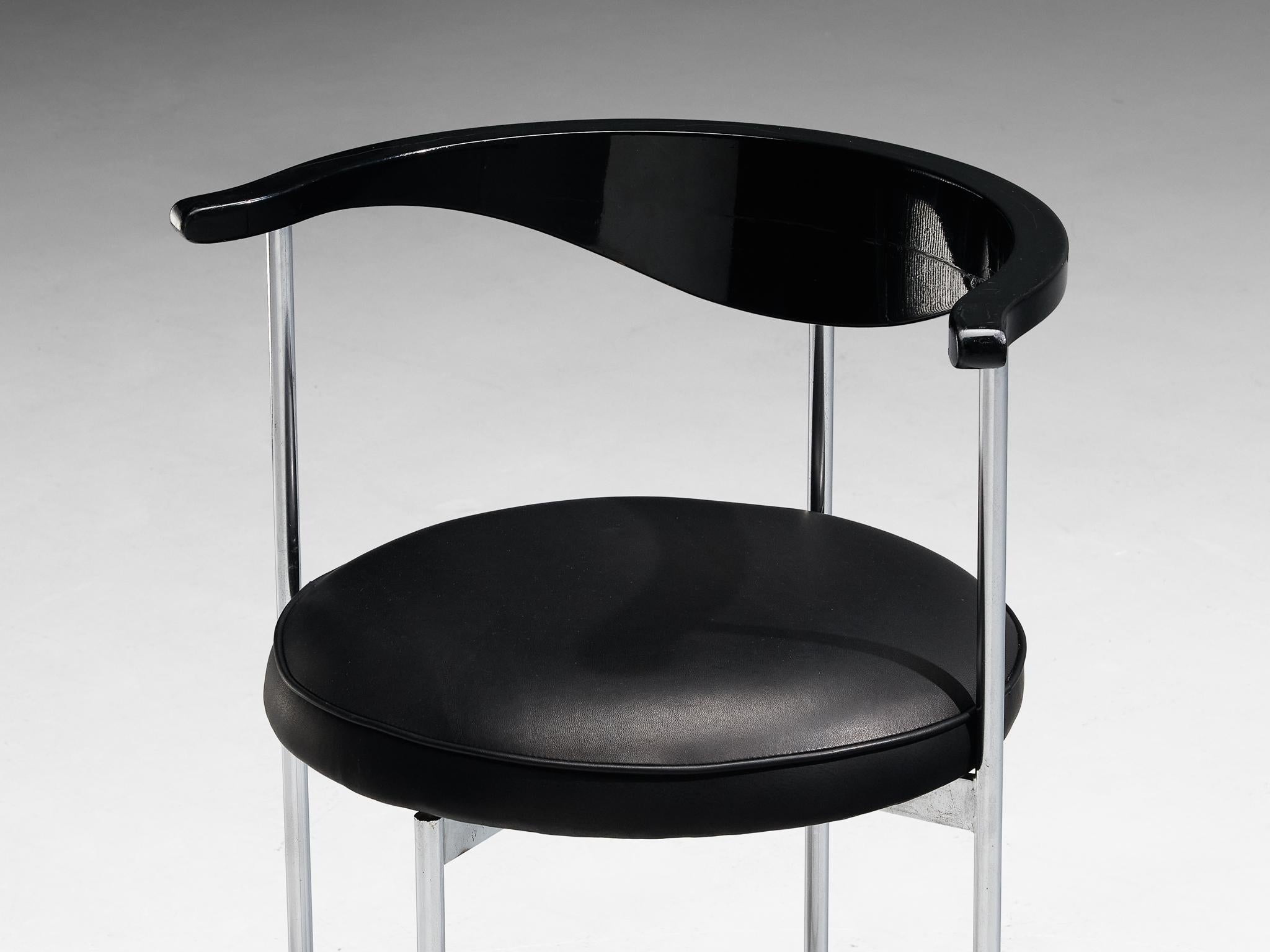 Frederik Sieck for Fritz Hansen Set of Four Chairs  For Sale 4