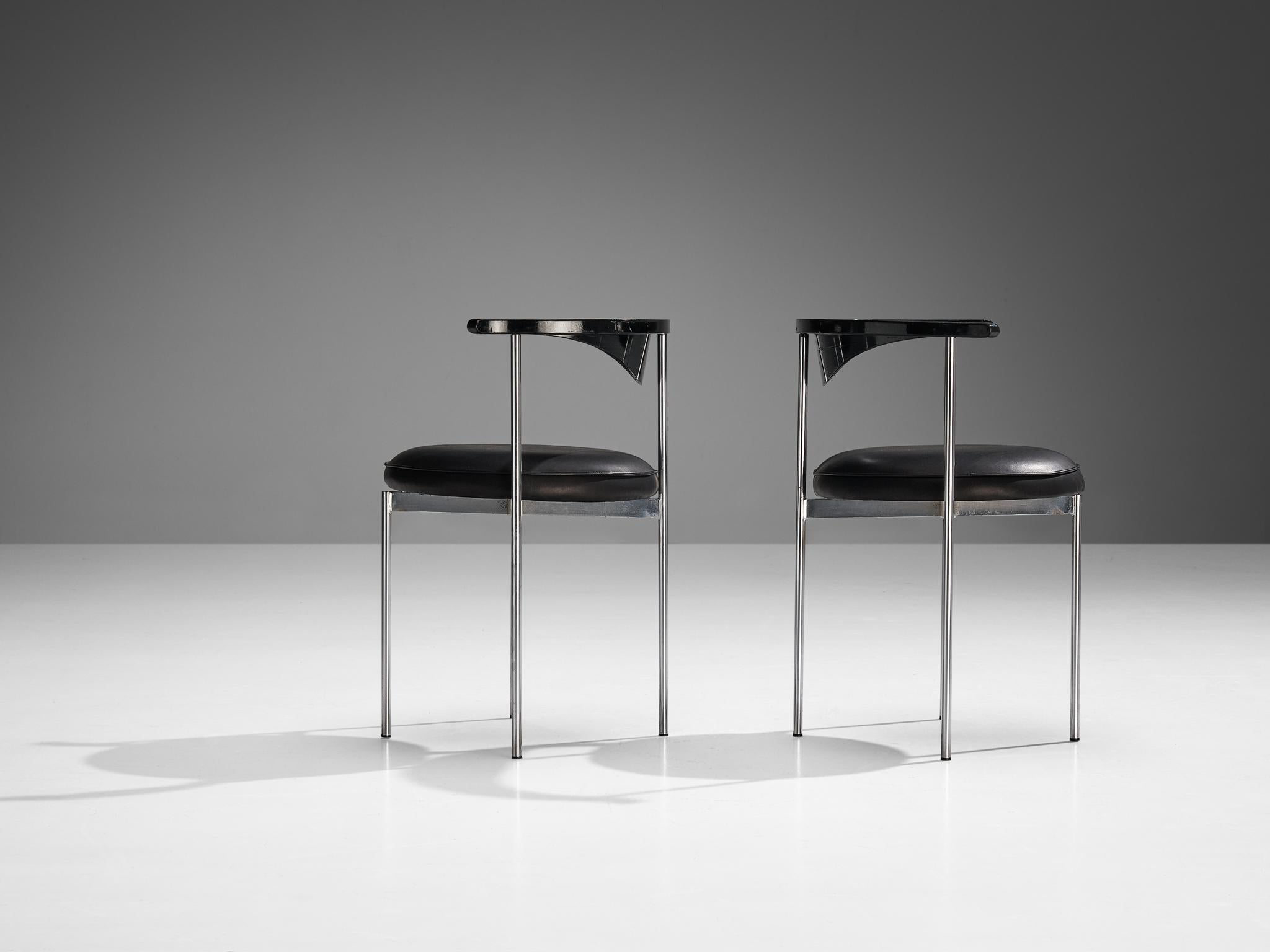 Scandinavian Modern Frederik Sieck for Fritz Hansen Set of Four Chairs  For Sale