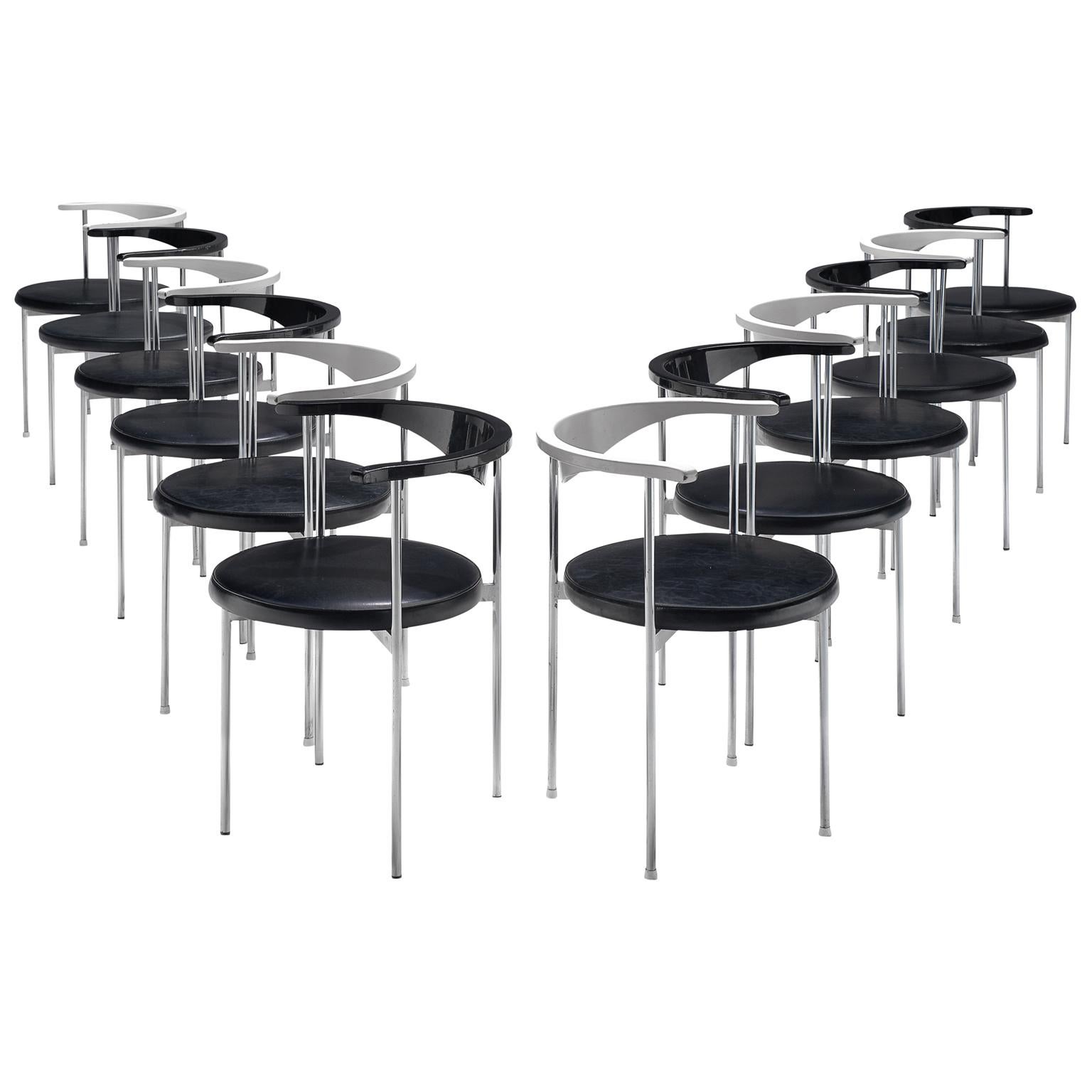 Frederik Sieck of Twelve Chairs in Black and White