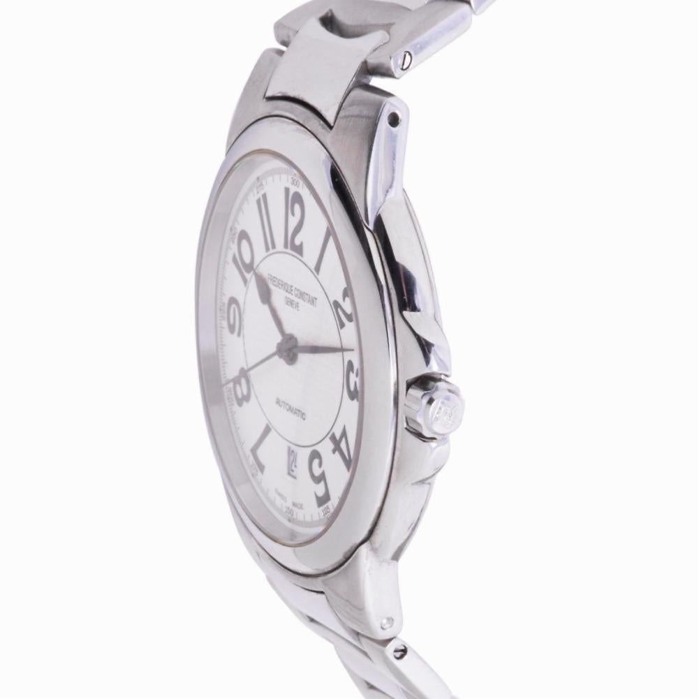 Contemporary Frederique Constant Automatic FC305X4H6, Silver Dial, Certified For Sale