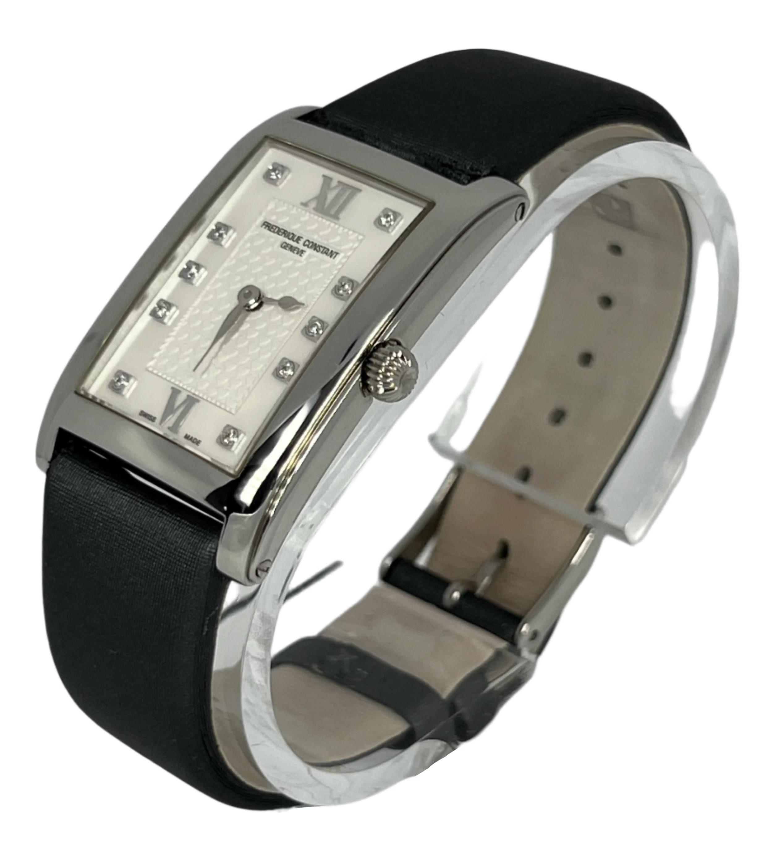 Moderne Frederique Constant Carree Collection  Montre FC200WHDC26 en vente