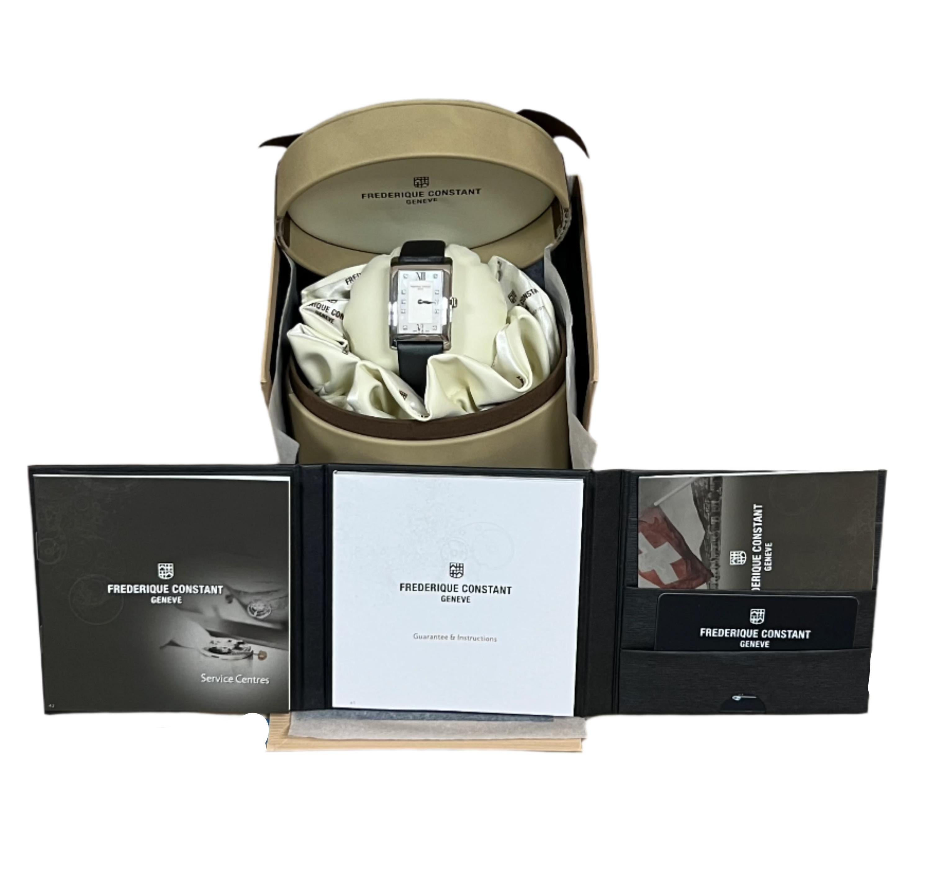 Frederique Constant Carree Collection  Montre FC200WHDC26 Pour femmes en vente