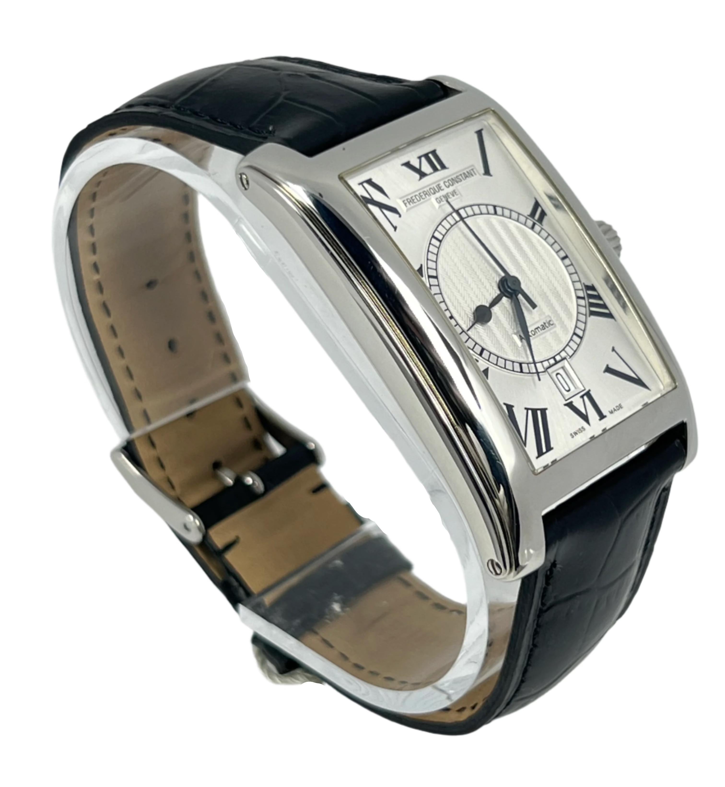 FC303MS4C26 Frederique Constant: Exquisite Elegance and Masterful Craftsmanship Indulge in the epitome of luxury with the Frederique Constant FC303MS4C26. This stunning timepiece features a 30.7x47  mm Stainless steel case that radiates