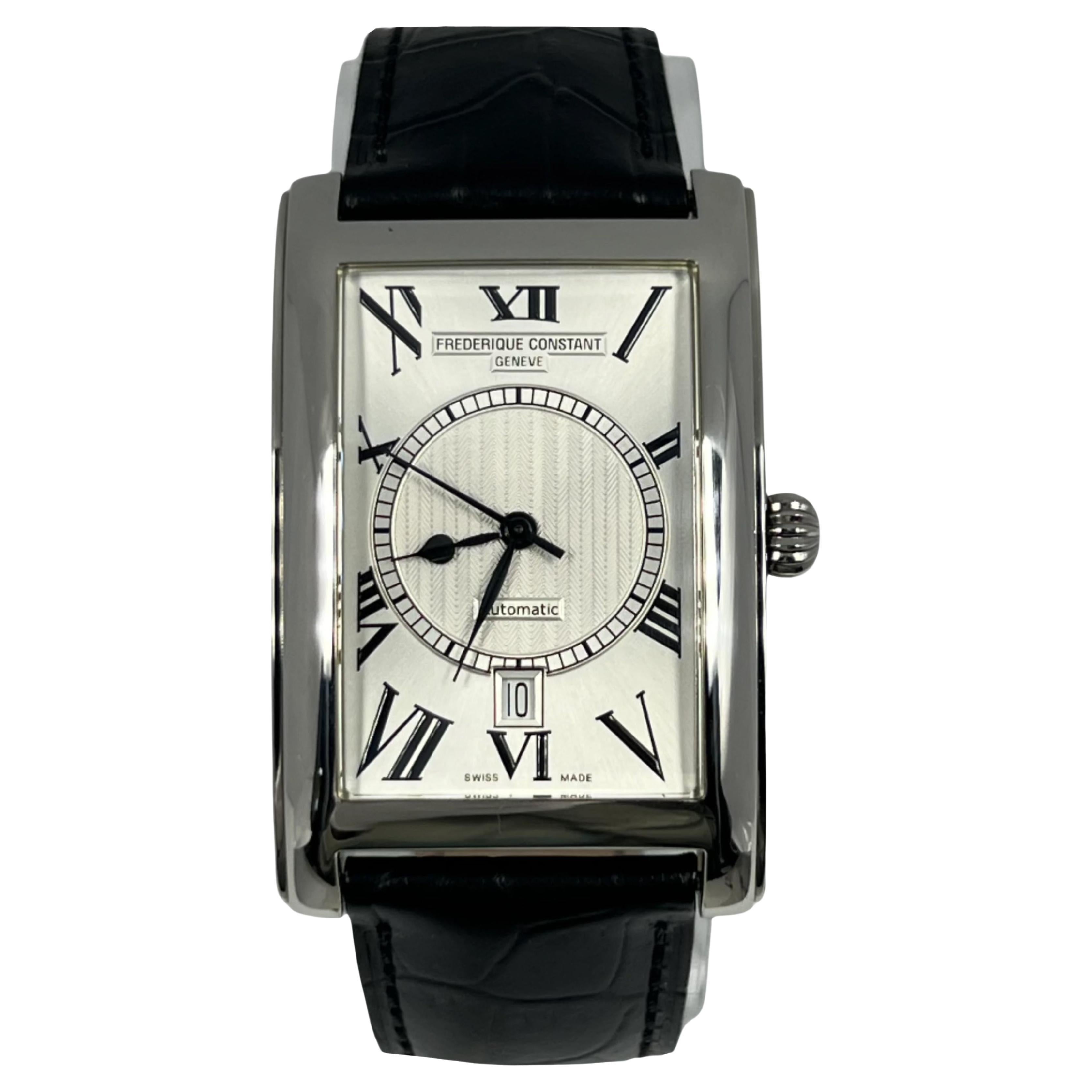 Frederique Constant Stainless steel Carree Wristwatch with Date Ref FC303MS4C26