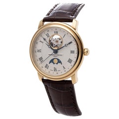 Used Frederique Constant Classic Heartbeat Moonphase 40 Steel  Full Set FC-335MC4P5