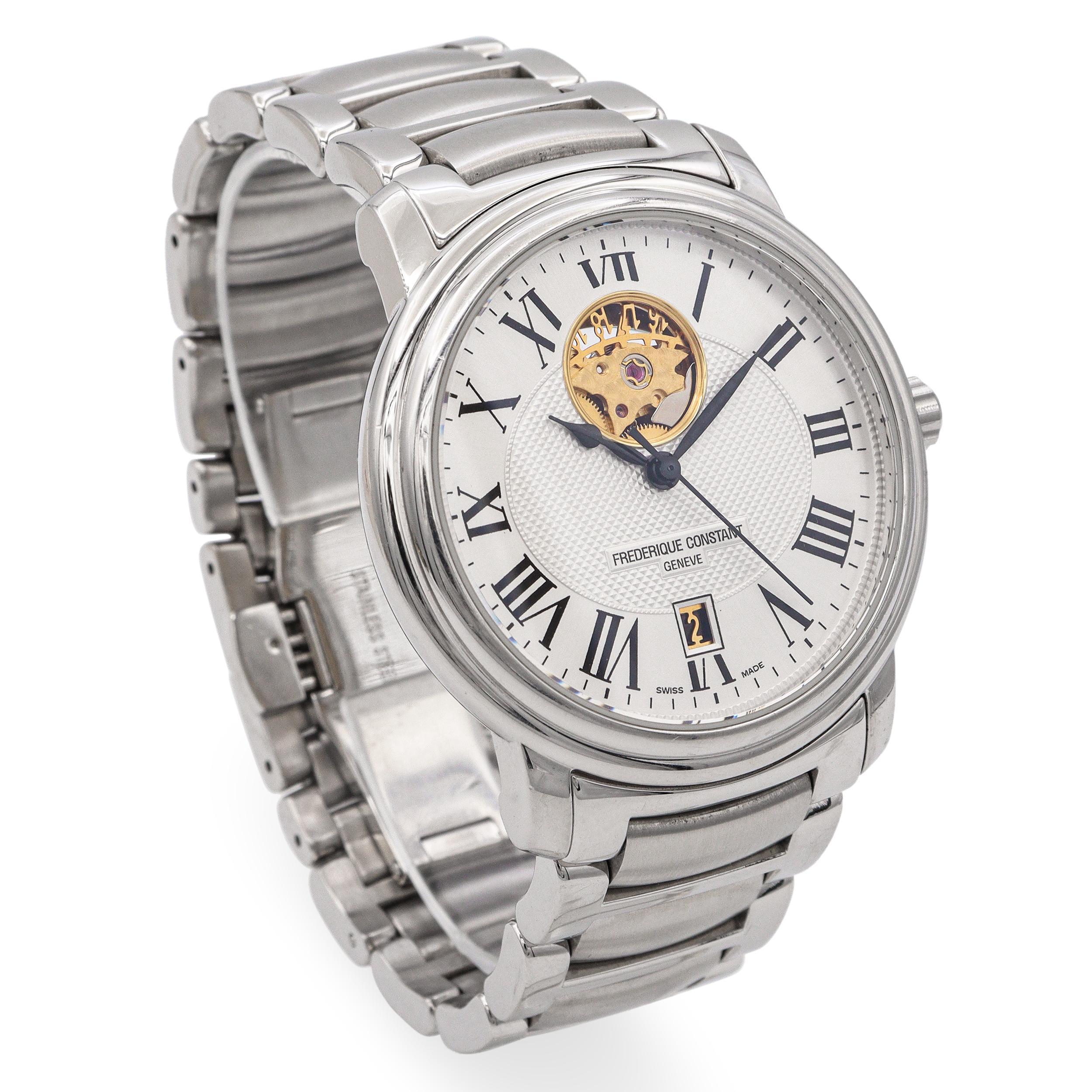 Reloj automático Frederique Constant Classics Heart Beat Aperture para hombre en Bueno estado para la venta en New York, NY