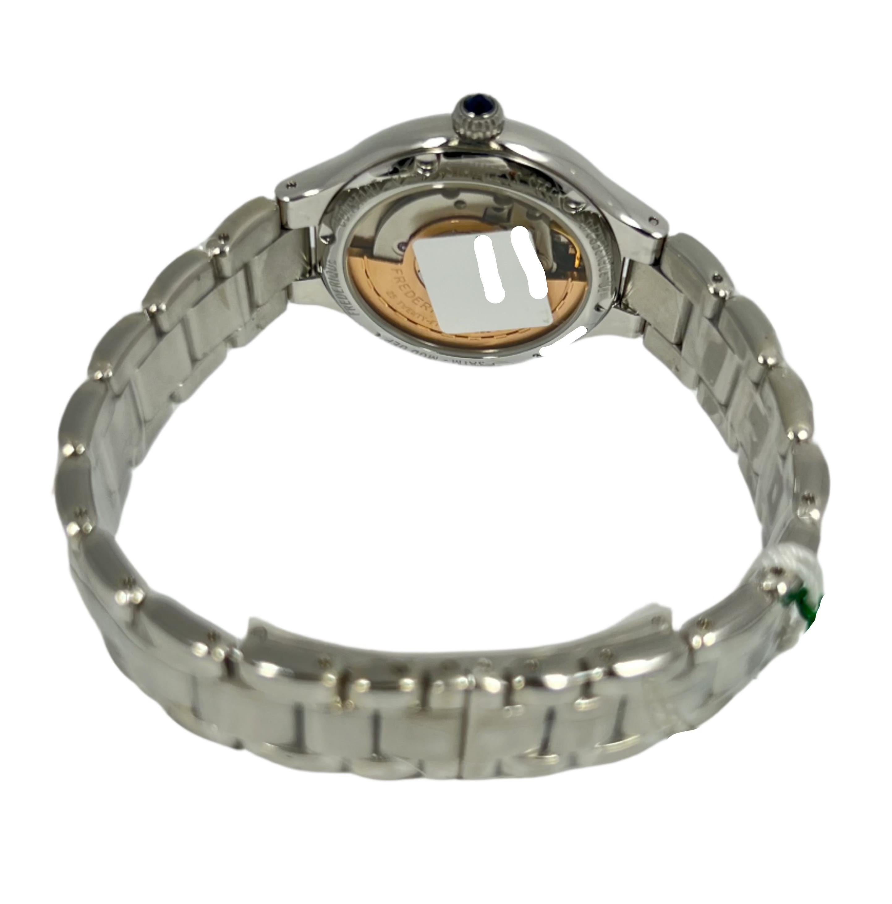 Frederique Constant Stainless steel Classics Lady's Wristwatch Ref FC306MC3ER6B In New Condition For Sale In North Miami Beach, FL