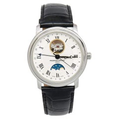 Frederique Constant Crococalf Leather Moonphase Date Men's Wristwatch 40 mm