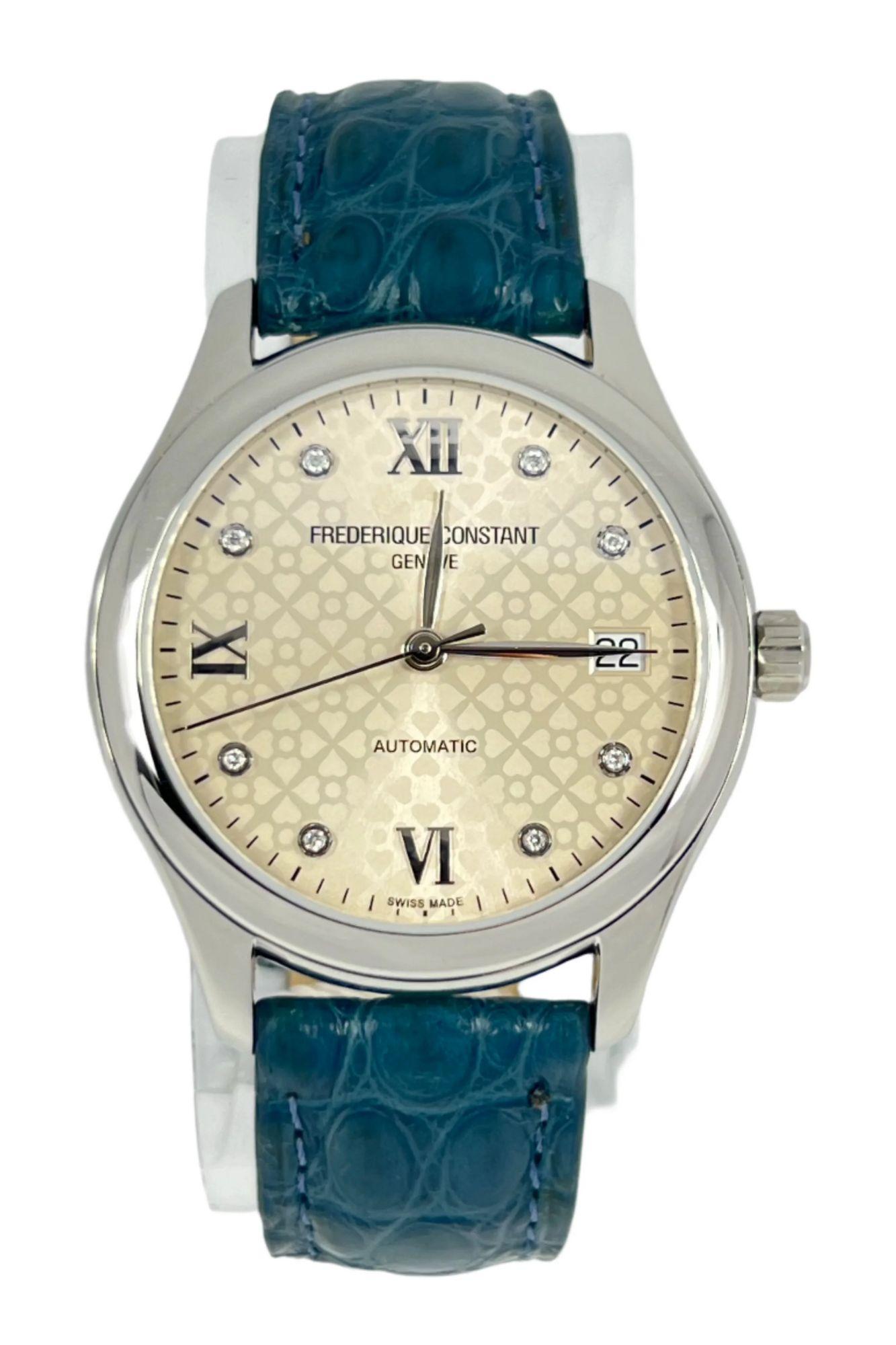 FC303LGD3B6  Frederique Constant: Exquisite Elegance and Masterful Craftsmanship Indulge in the epitome of luxury with the Frederique Constant FC303LGD3B6. This stunning timepiece features a 36 mm Stainless steel case that radiates sophistication.