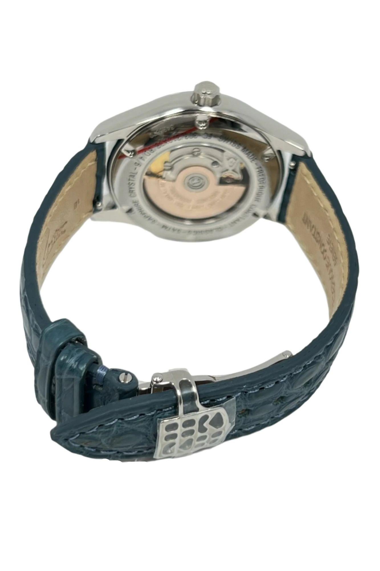 Frederique Constant Stainless steel Geneve Lady's Wristwatch Ref FC303LGD3B6 In New Condition For Sale In North Miami Beach, FL